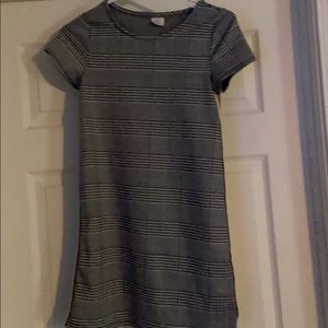 Girls casual plaid dress